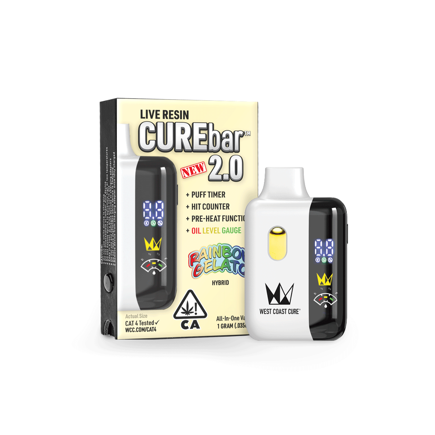 Rainbow Gelato Live Resin CUREbar 2.0 All-In-One - 1g