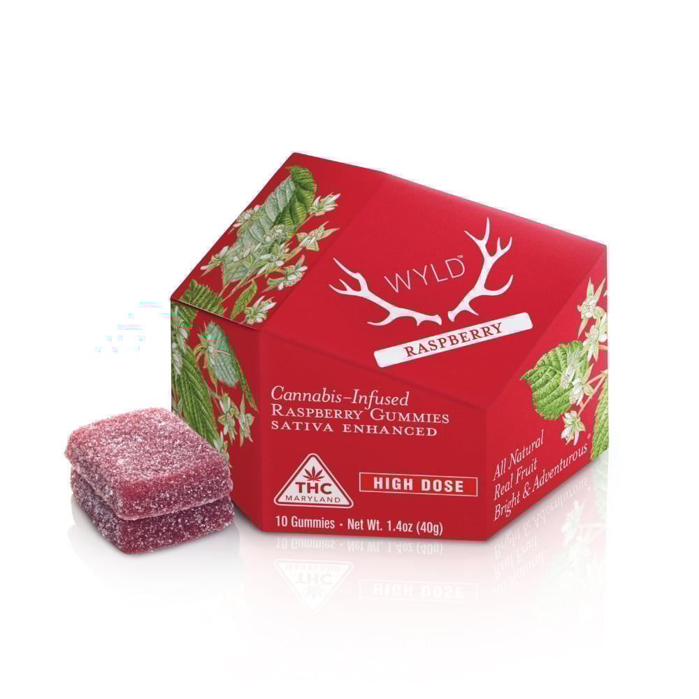 *HIGH DOSE* Raspberry Sativa Enhanced Gummies | 400mg | MD Only