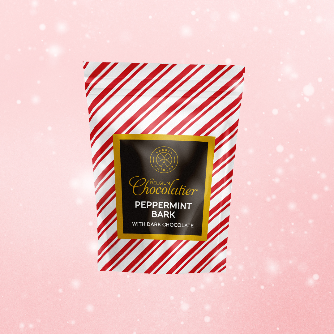 Dark Chocolate Peppermint Bark [10pk] (100mg) Encore Edibles Dark