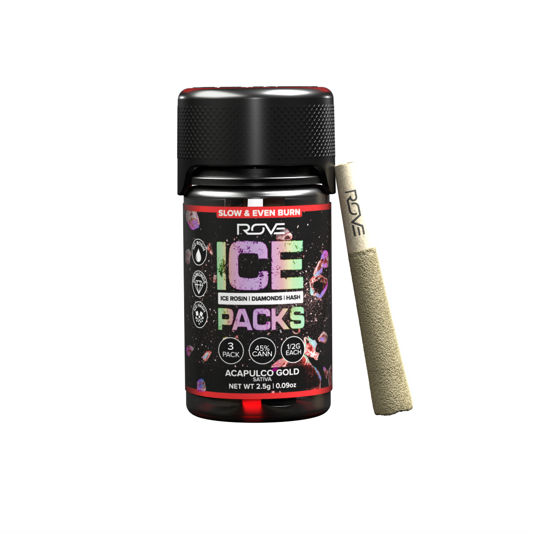 Acapulco Gold | Infused Ice Packs (Rosin, Hash, and Diamonds) | 3x 0.5g