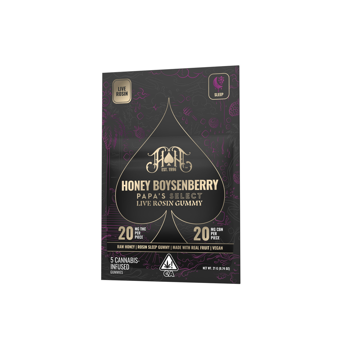 Honey Boysenberry [5pk] (100mg THC/100mg CBN) view 2