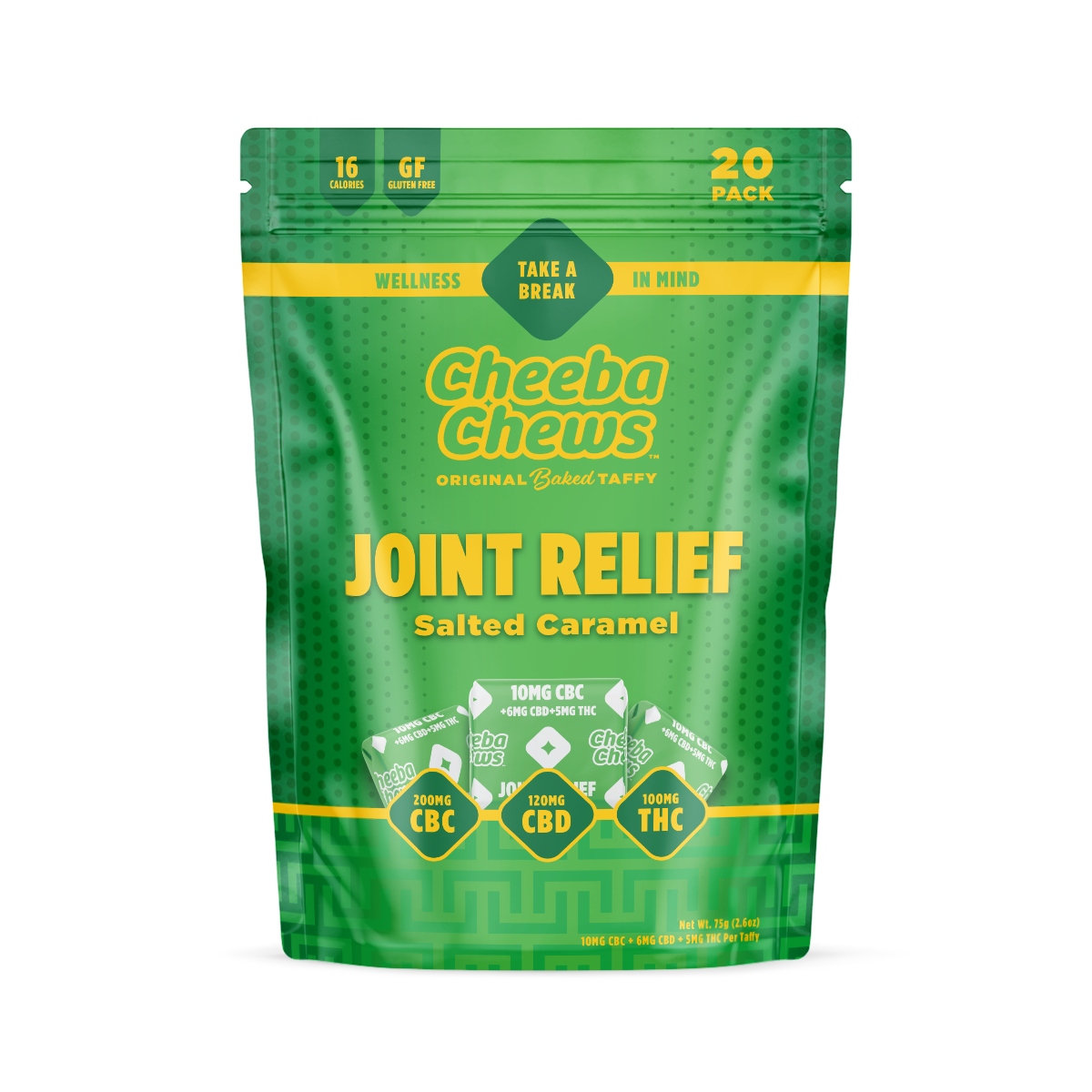 Salted Caramel - Joint Relief [20pk] (150mg CBC/120mg CBD/100mg THC)