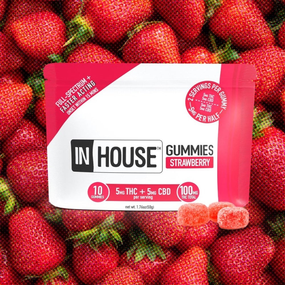 1:1 Strawberry [10pk] (50mg CBD/50mg THC)