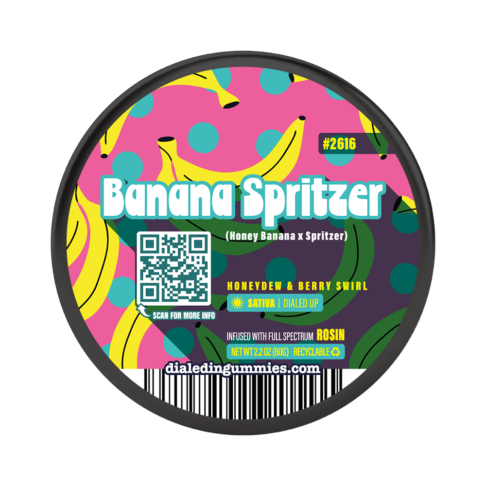 100mg - Banana Spritzer #2616 - Rosin Gummies (10pk)