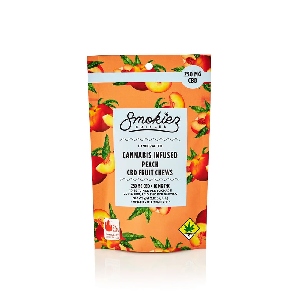 25:1 Peach [10pk] (250mg CBD/<10mg THC)