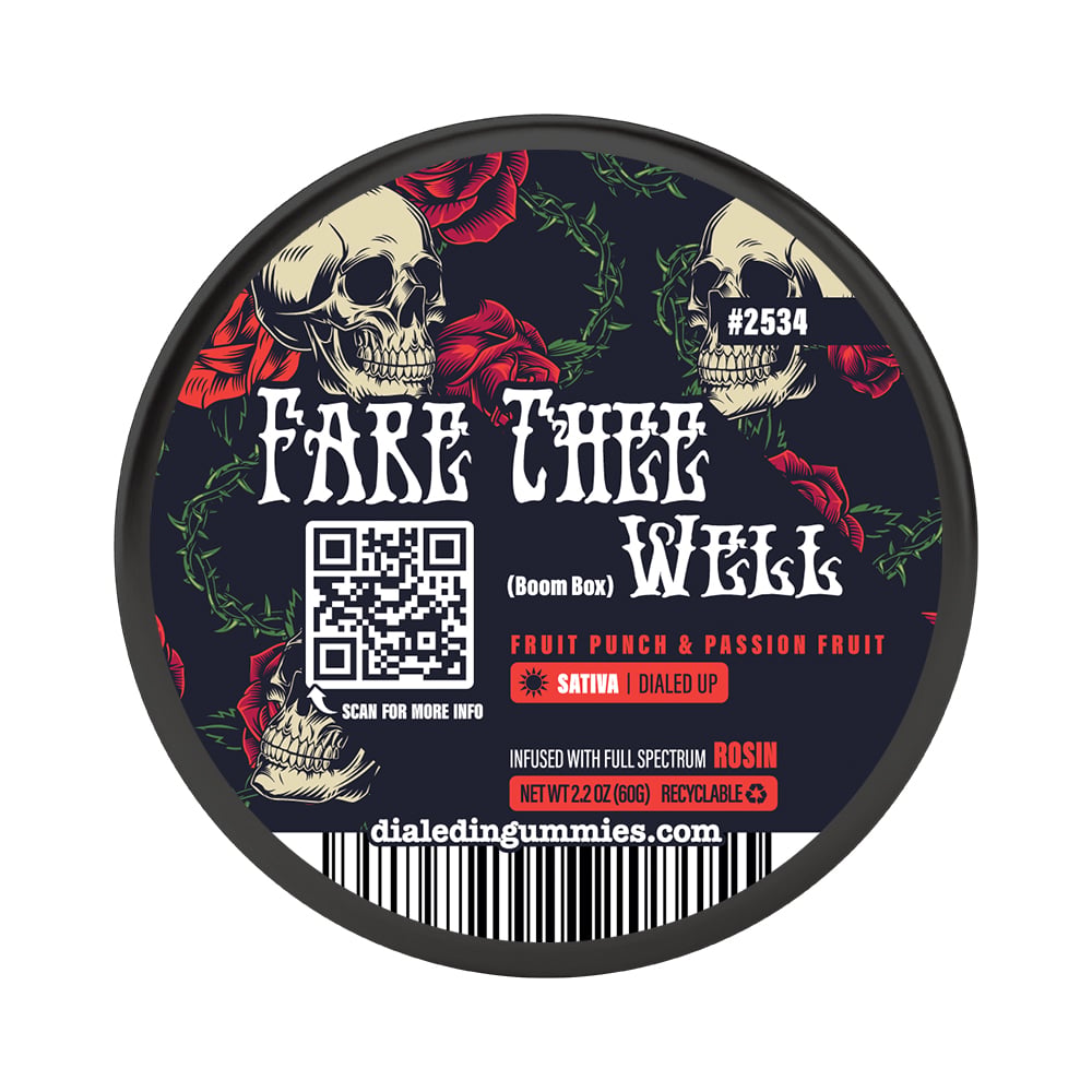100mg - Fare Thee Well #2534 - Rosin Gummies (10pk)