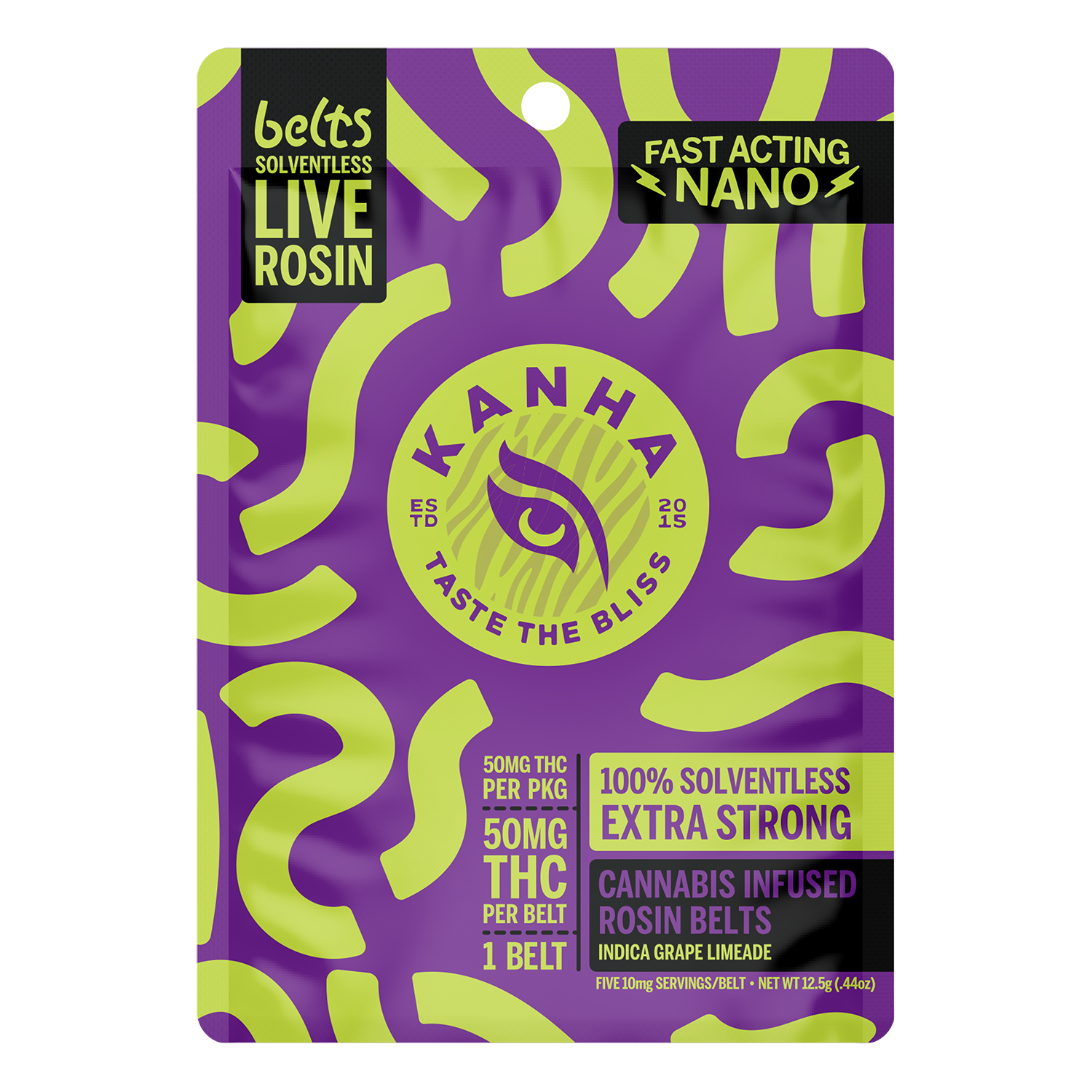 Grape Limeade Live Rosin Belt - Indica [1pk] (50mg)
