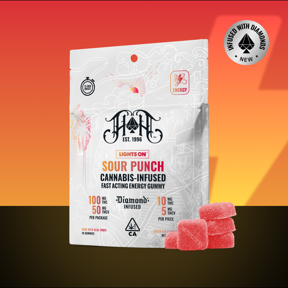 Heavy Hitters Sour P Lights On Energy Gummies | 100mg THC - 50mg THCV