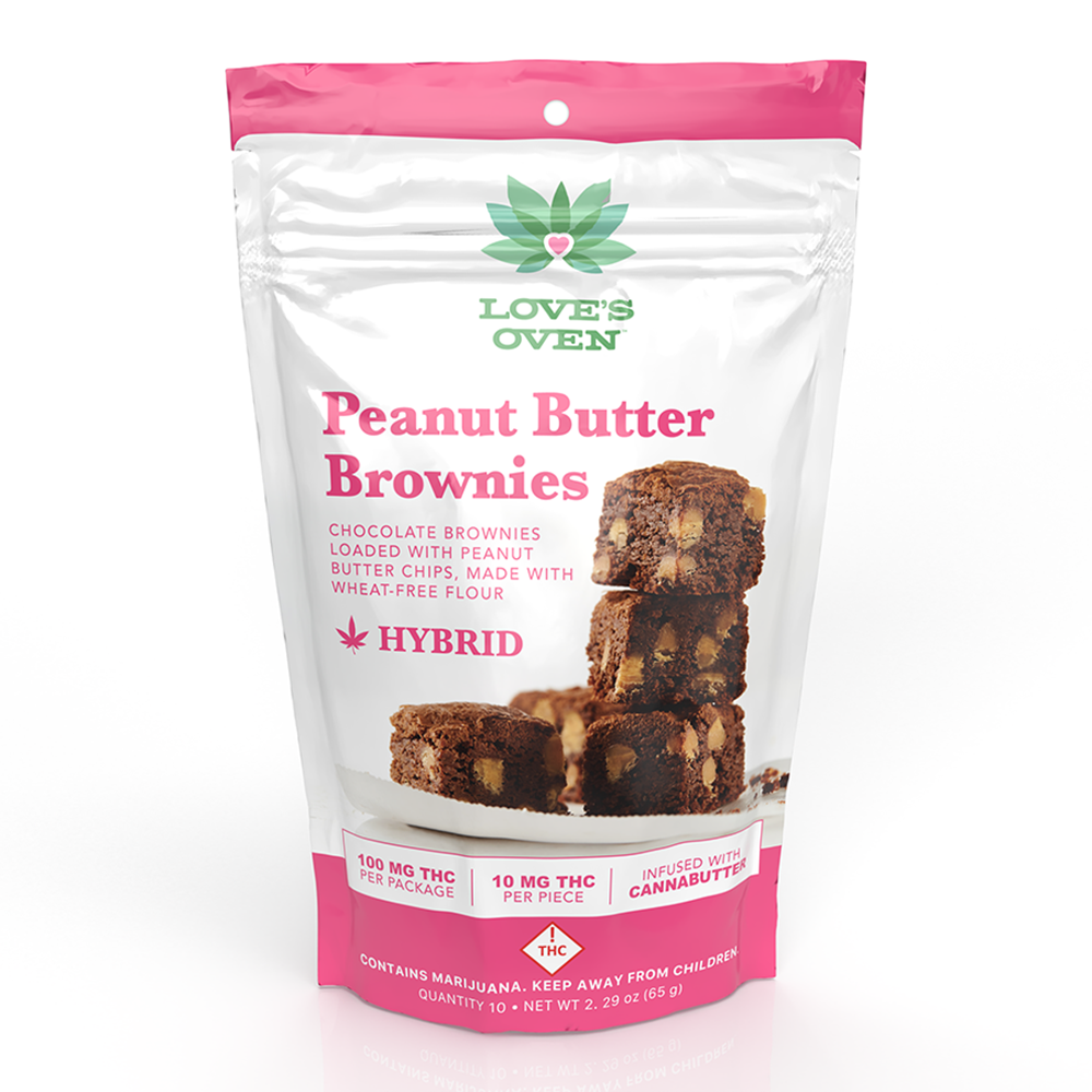 Peanut Butter Brownies - Hybrid (100mg)