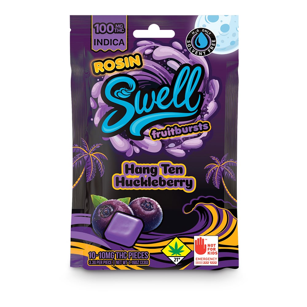 Rosin Hang Ten Huckleberry - Indica [10pk] (100mg)
