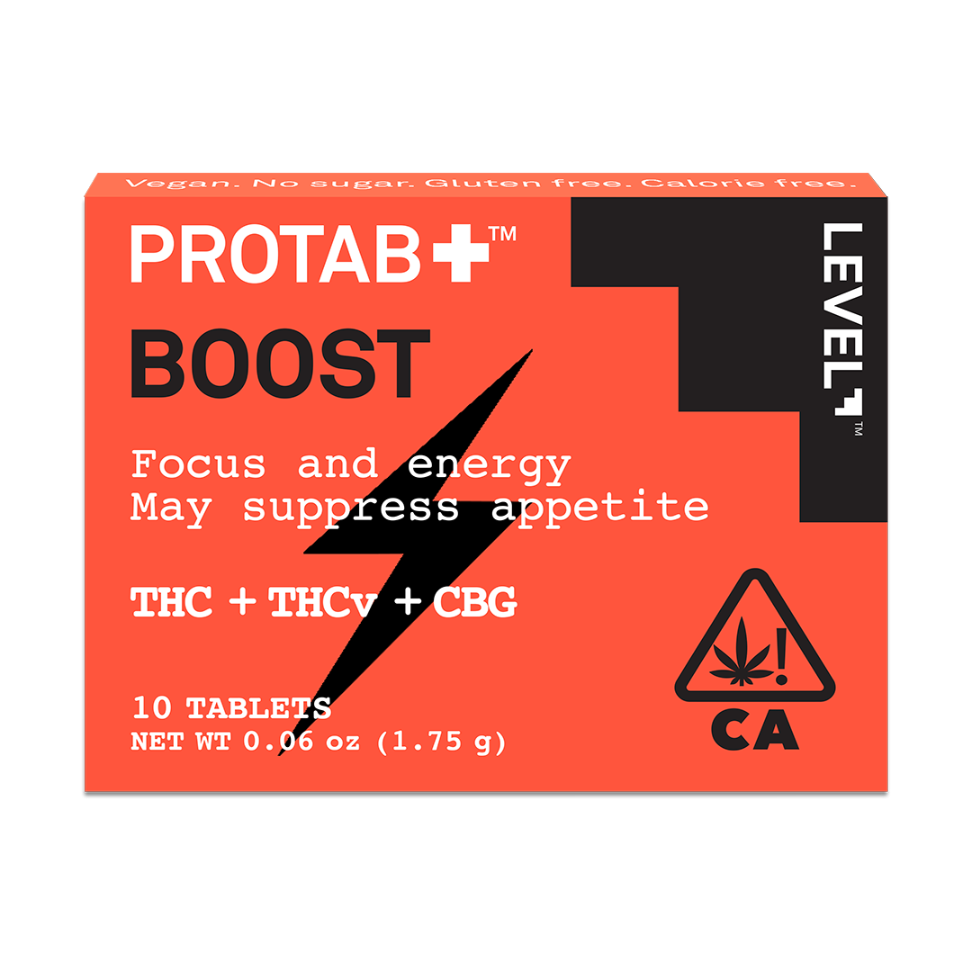 PROTAB+ BOOST [10pk] (200mg D9 THC/60mg THCv/26mg CBG/20mg THCa/20mg CBD)