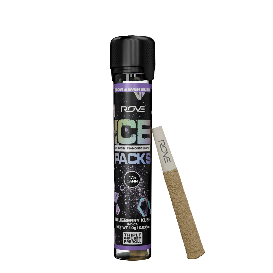 Blueberry Kush- Infused Ice Packs (Rosin, Hash, and Diamonds) [1g]