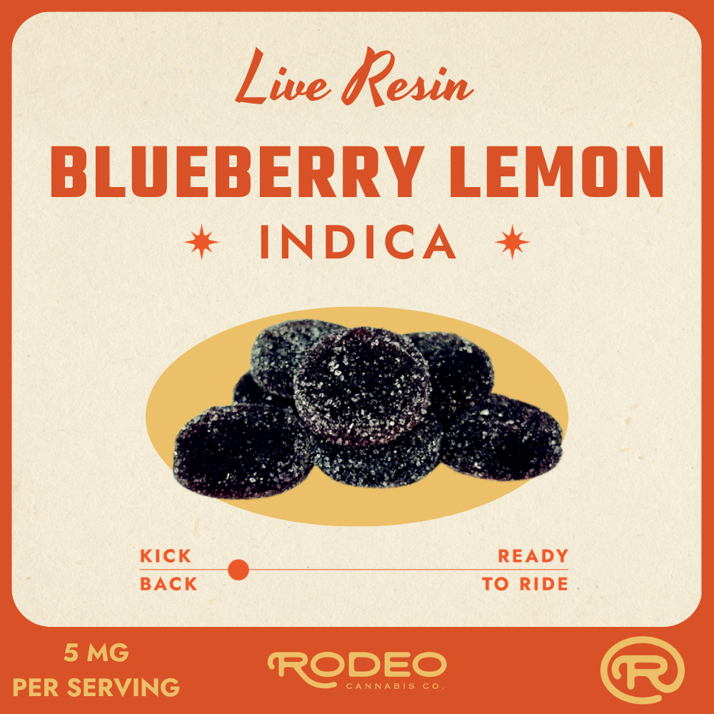 Rodeo Live Resin Blueberry Lemon (I) Gummies (C0070000568)