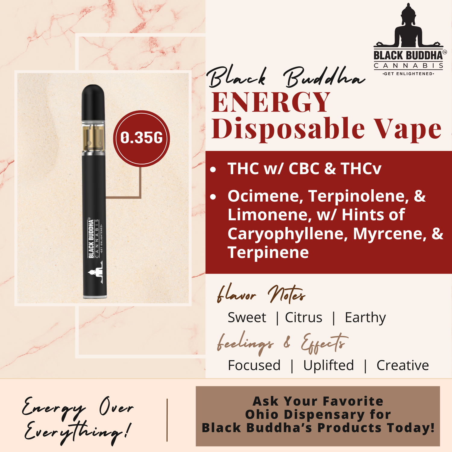 Shop ENERGY Disposable Vape (THC w/ CBC & THCv) [0.35g]