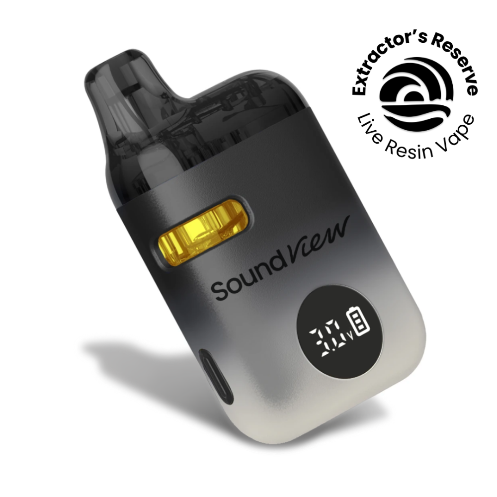 SoundView Peaches n' Cream Live Resin Disposable Vape (1g) T93.255% (H) 00347