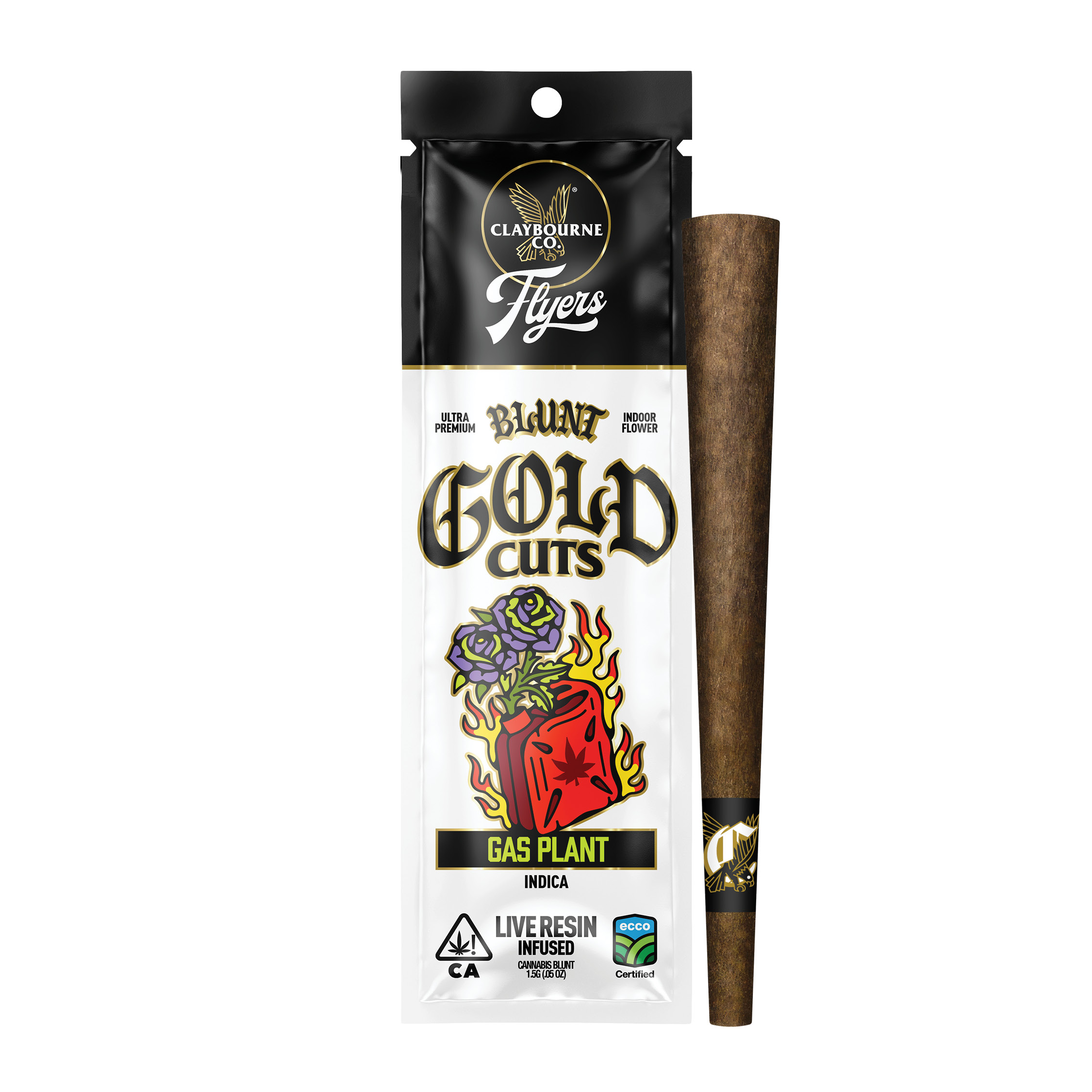 Gas Plant (1.5g) - Flyers Gold Cuts Live Resin Infused Blunt