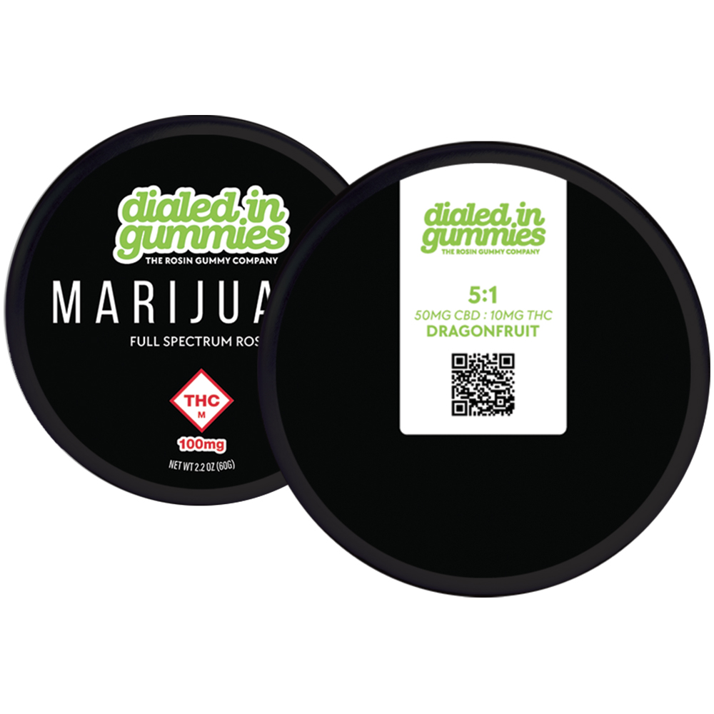 100mg - Dragonfruit Relax 5:1 - Rosin Gummies (10pk)