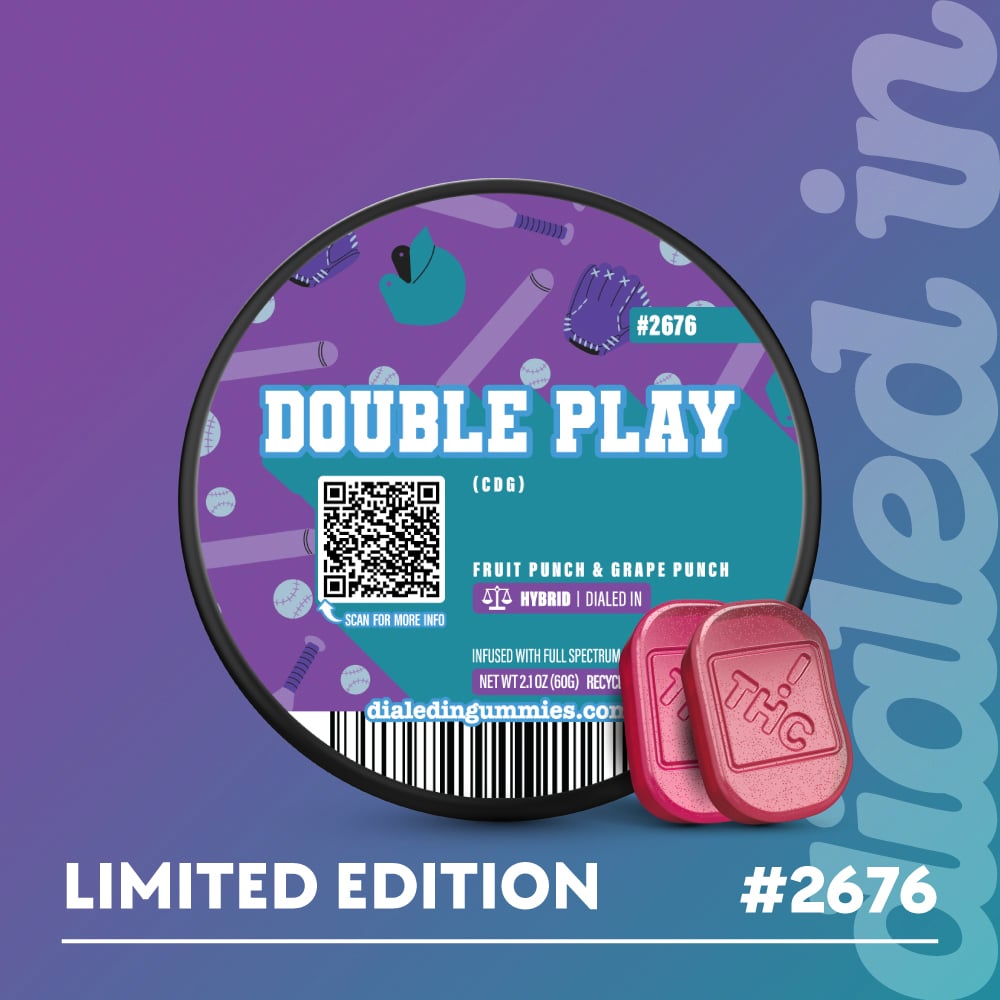 100mg - Double Play #2676 - Rosin Gummies (10pk)