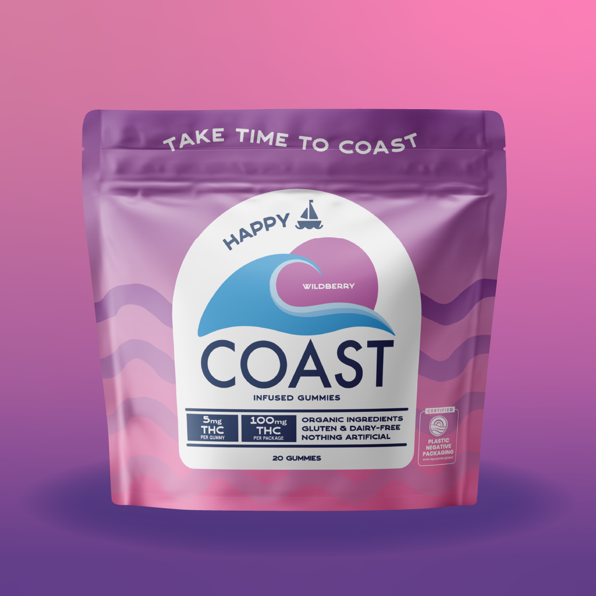 Coast Cannabis CO. Wildberry (THC) Infused Gummies (C0070000431)