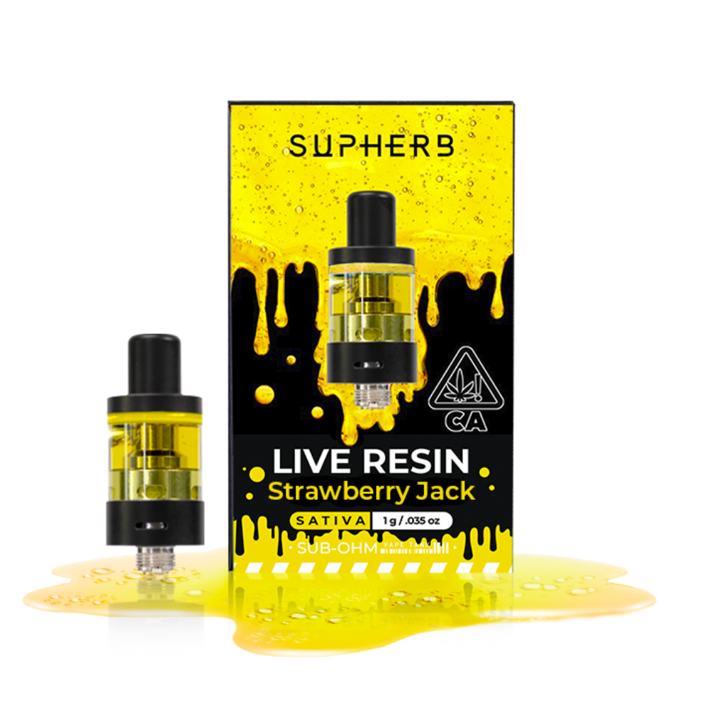 Strawberry Jack Supherb Live Resin Cartridge Jane