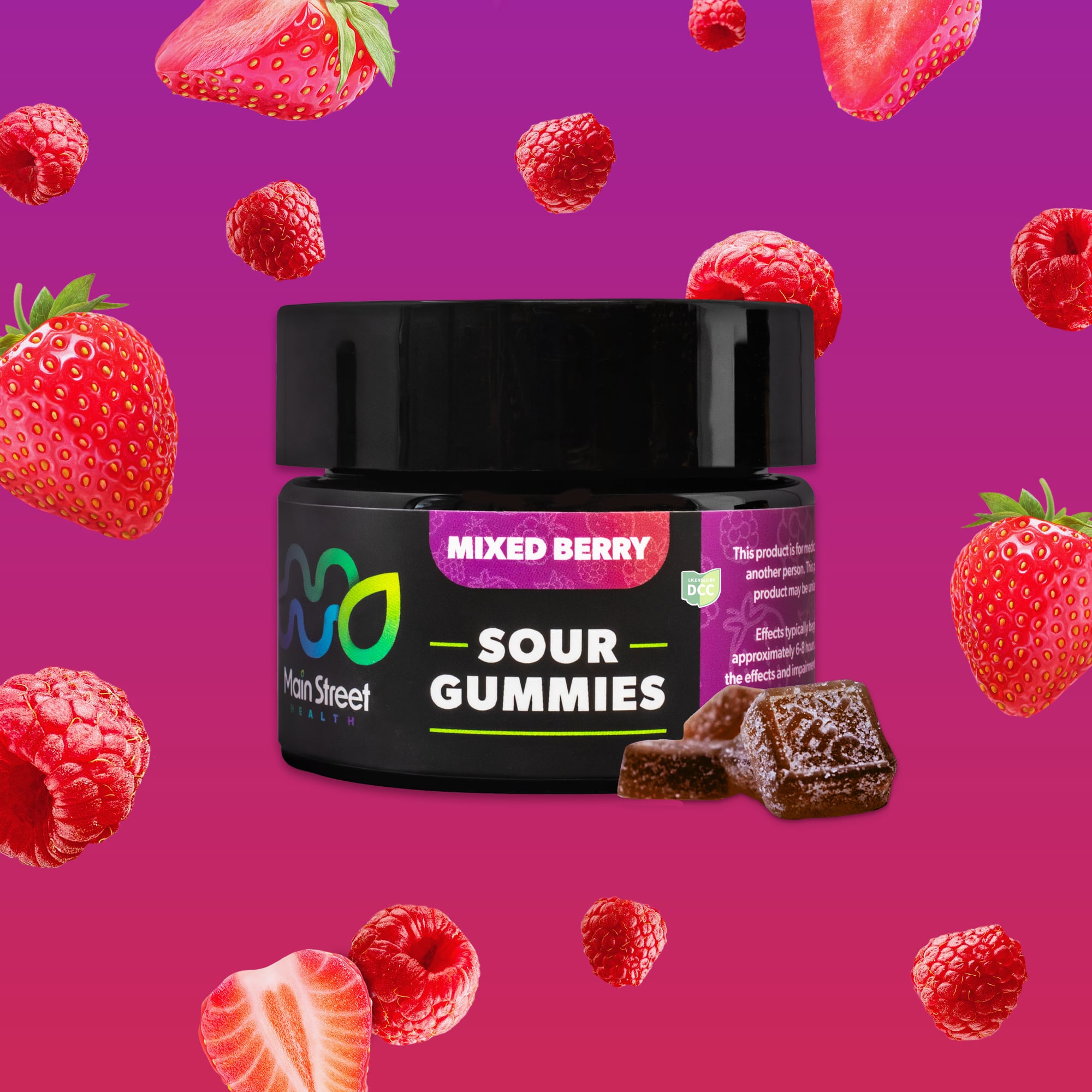 MAIN STREET HEALTH - MIXED BERRY - RSO GUMMIES - [220MG] - 11PK
