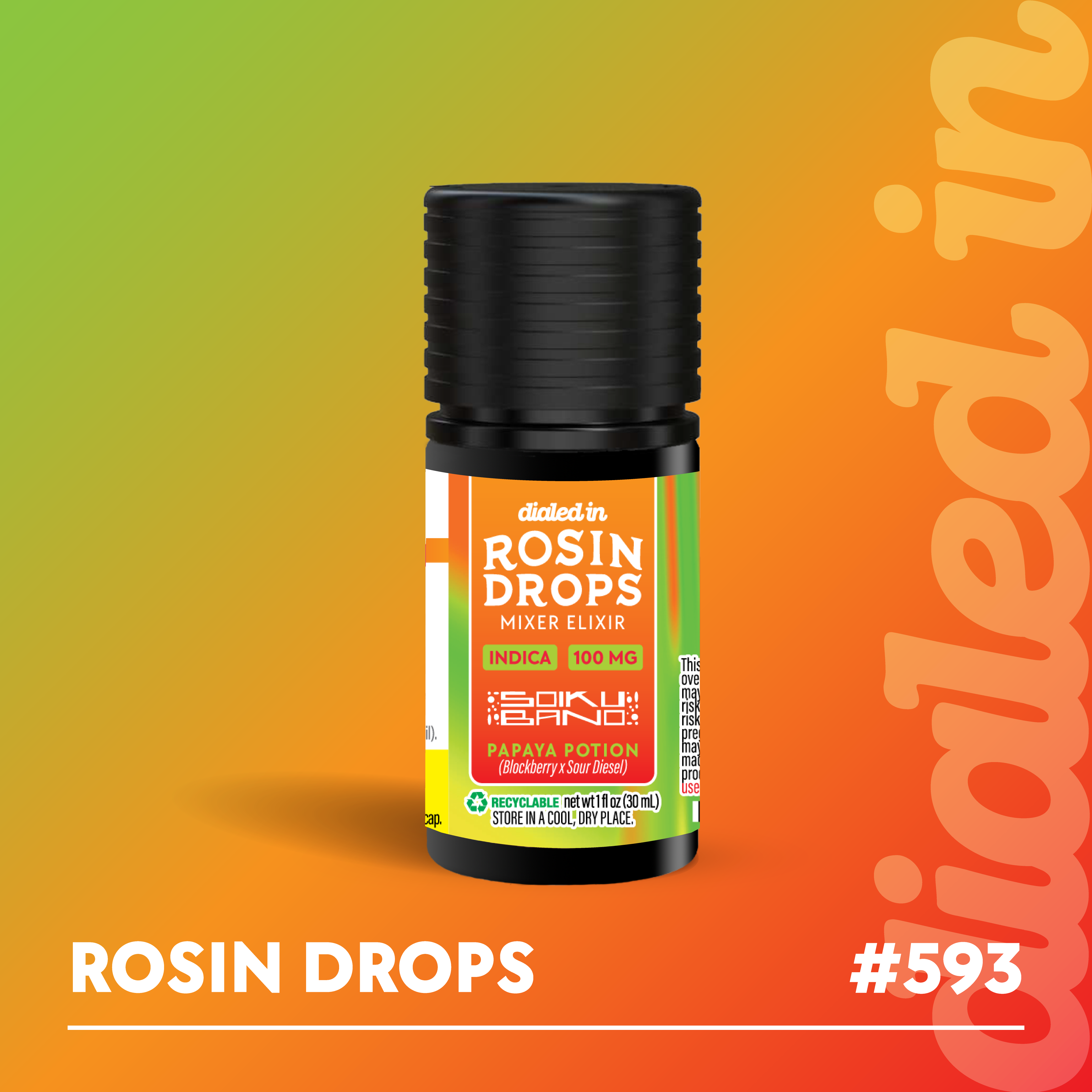 100mg - Papaya Potion - Rosin Drops