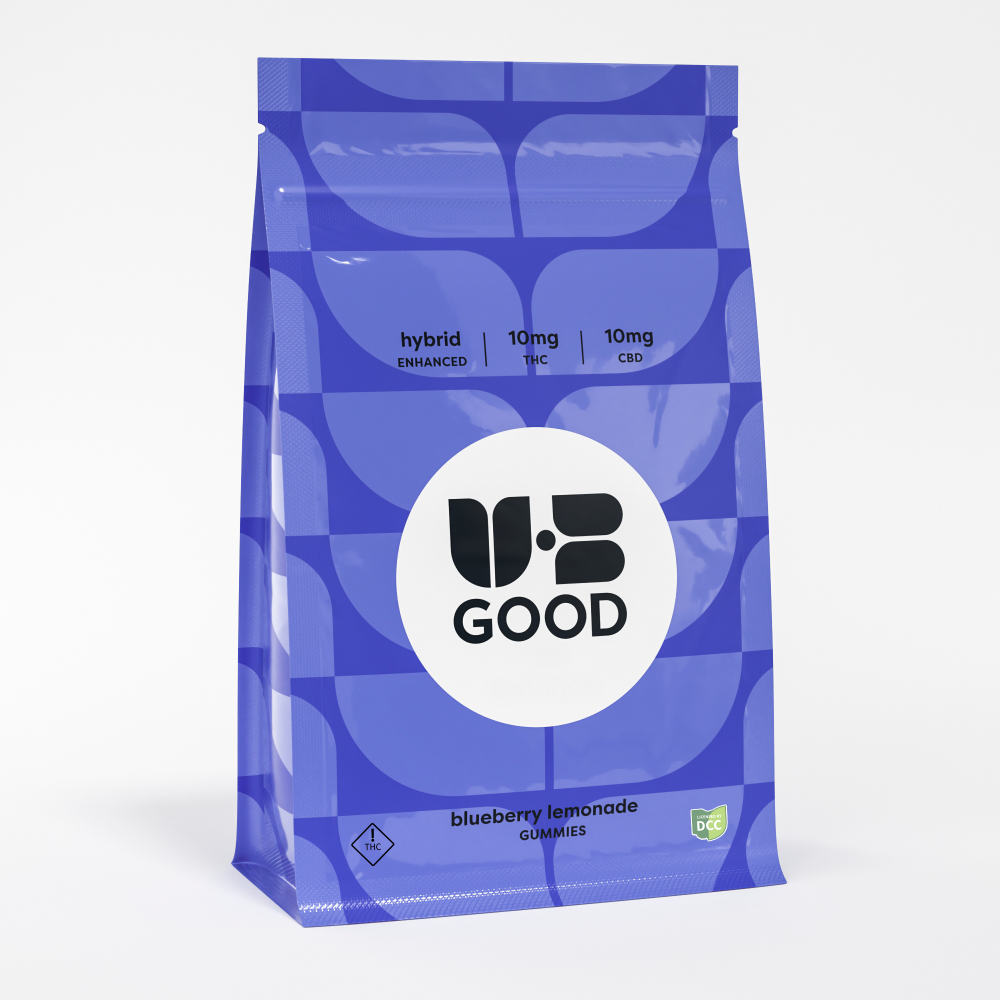 BLUEBERRY LEMONADE 1:1 BALANCE - GUMMIES - [100MG THC / 100MG CBD] -  HYBRID - 10PK