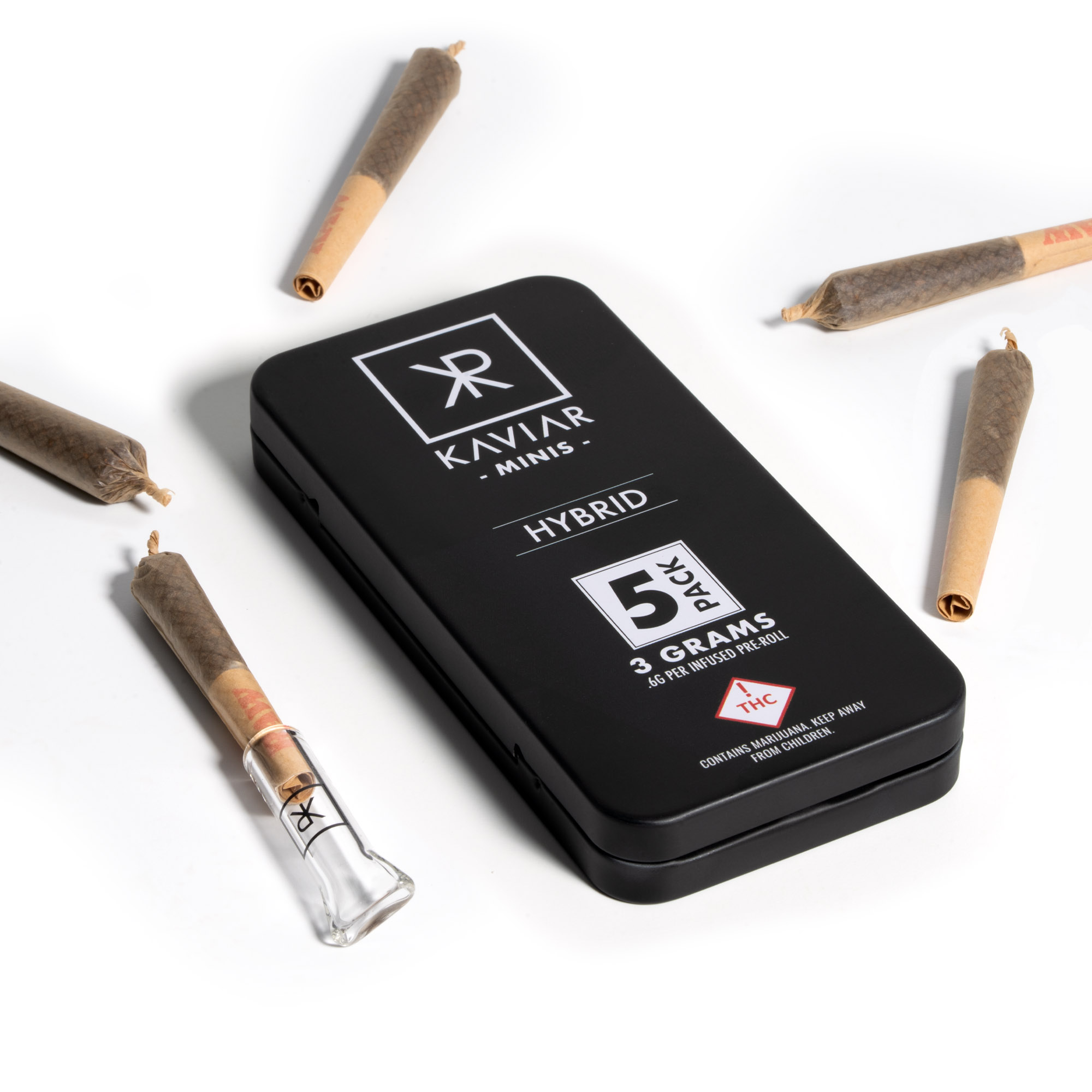 Kaviar Mini | Hybrid | 0.6g/5pk | Infused Prerolls