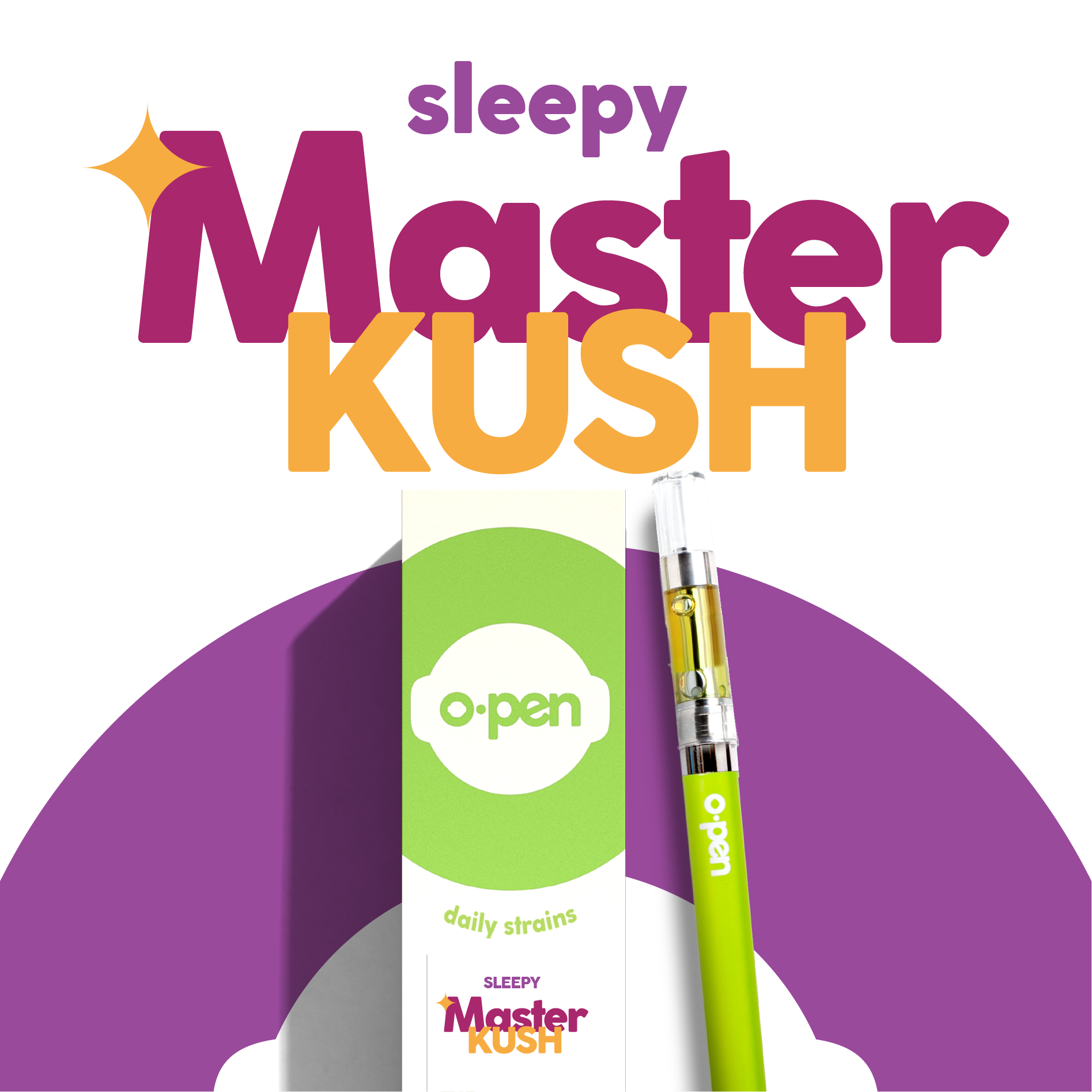 Master Kush O.pen Daily Strains Cartridge Jane