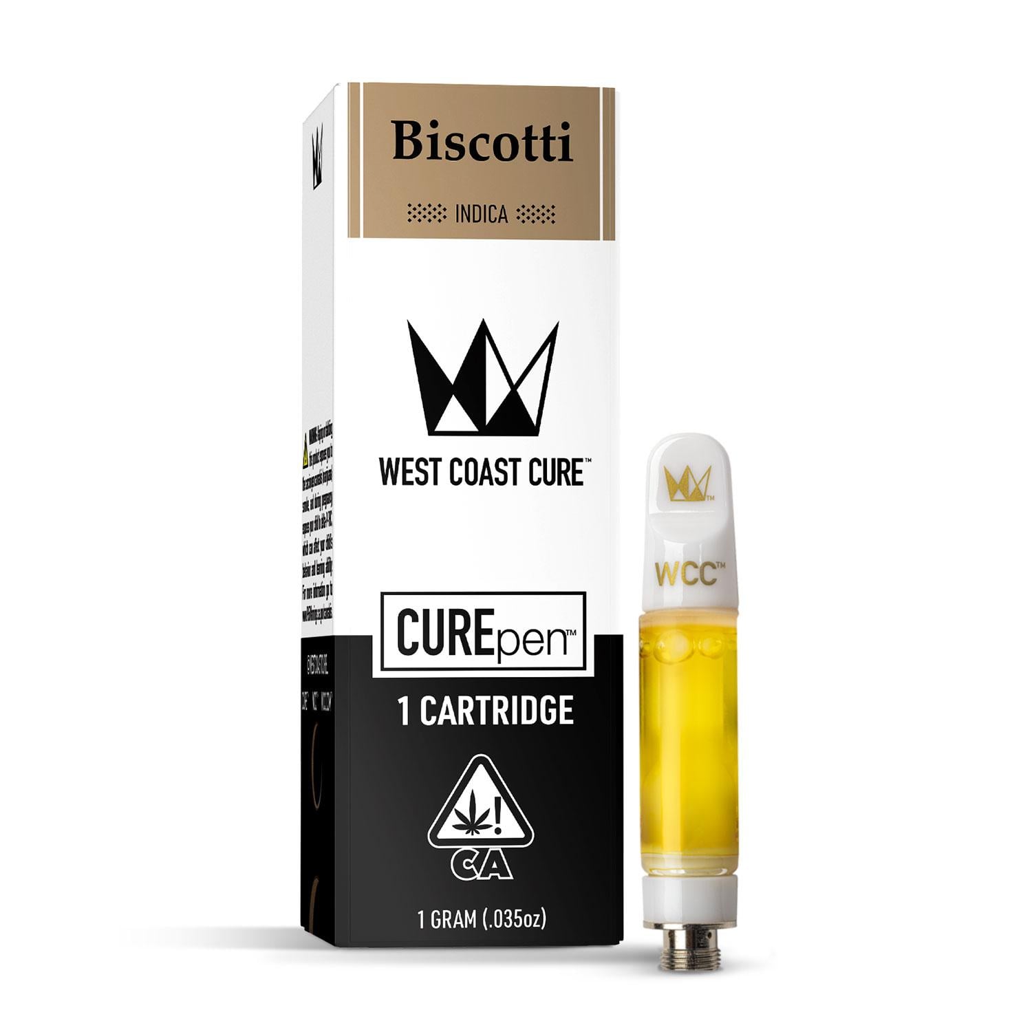【10ml】Biscotti／TrueTerpenes　テルペン　CBD CBN Shop Biscotti CUREpen Cartridge - 1g | Klover Dispensary San Diego, CA