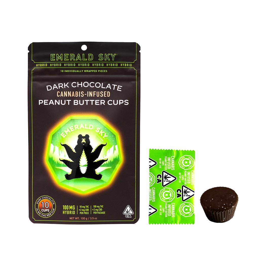 Peanut Butter Cups Dark Chocolate | 10pk/10mg - 100mg | Hybrid