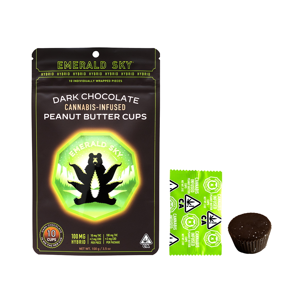Peanut Butter Cups Dark Chocolate | 10pk/10mg - 100mg | Hybrid