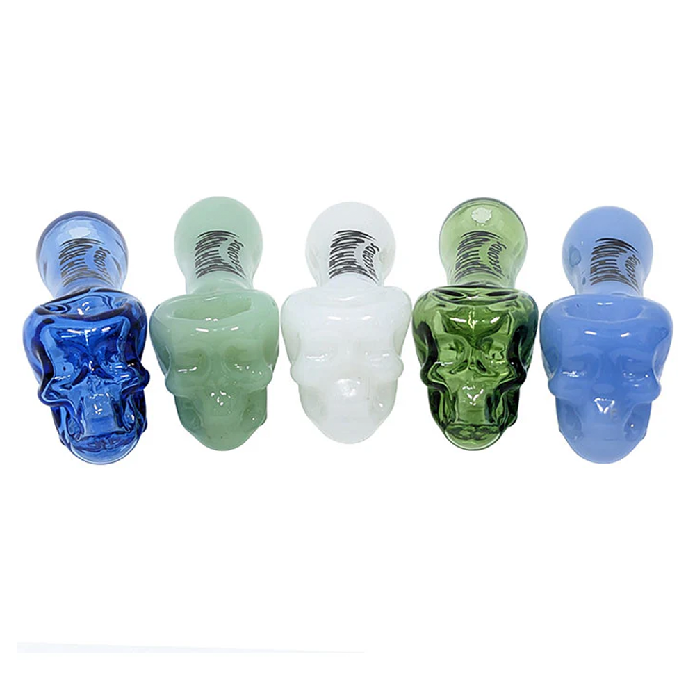 4" Skull Hand Pipe - Assorted