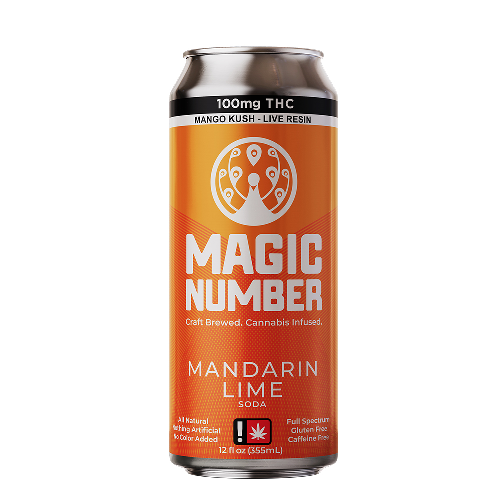 Mandarin Lime Natural Soda (100mg Live Resin)