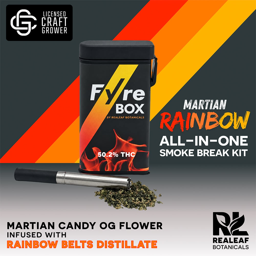 Fyre Box Kit - Infused Ground Flower - Martian Rainbow 3.5g