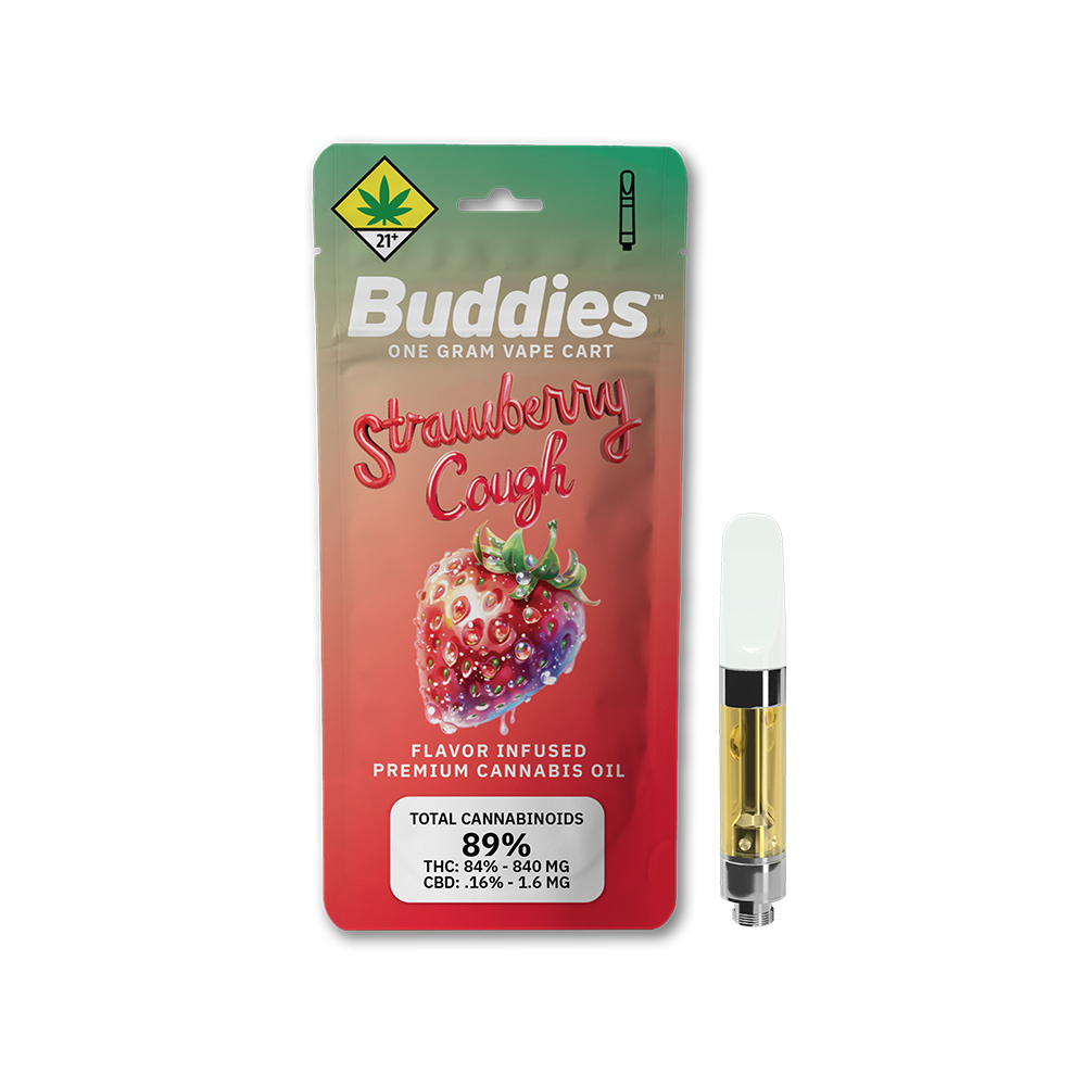 Strawberry Cough | Sativa - Ultra Extract High Purity Oil - 1G Vape Cartridge
