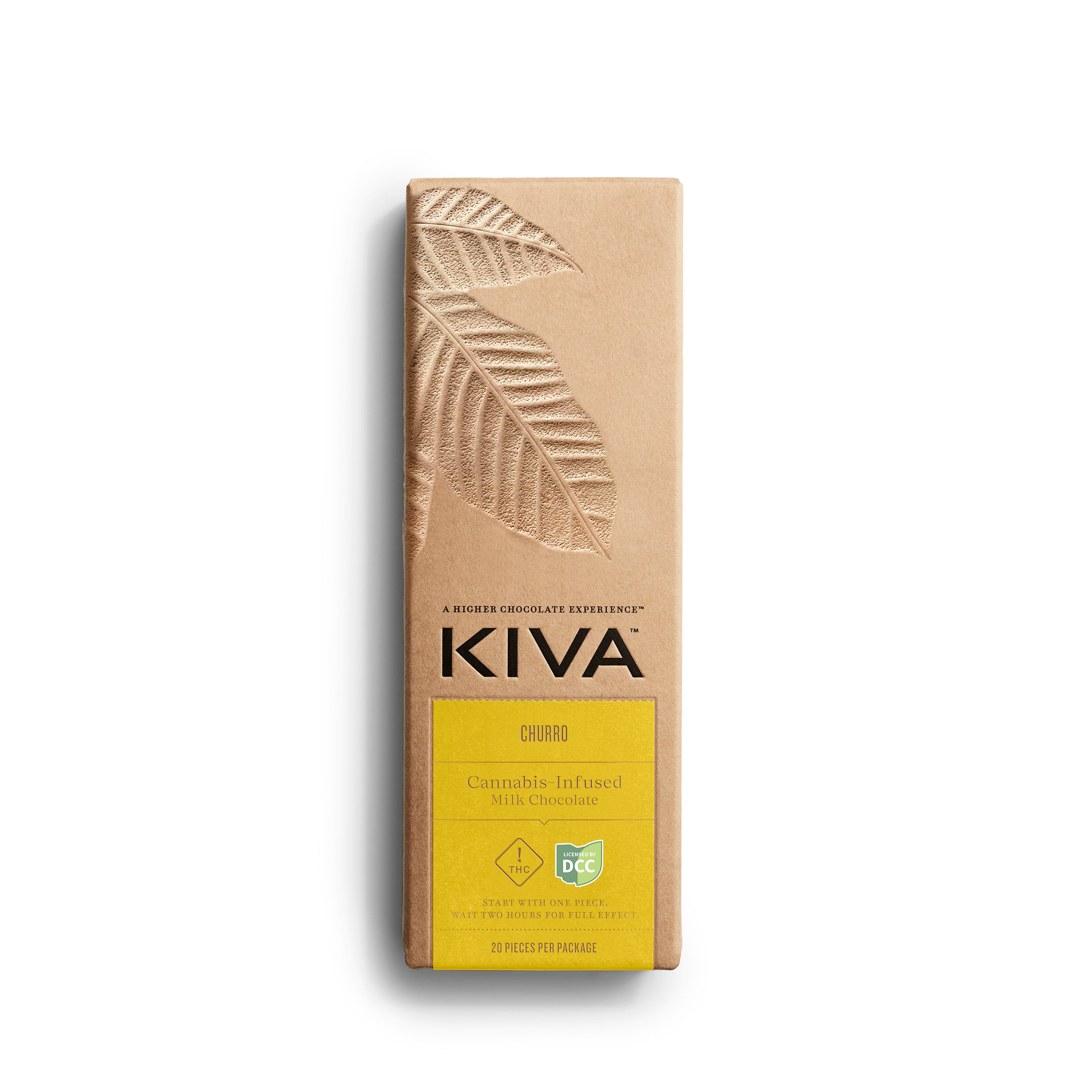 KIVA - CHURRO MILK CHOCOLATE - CHOCOLATE - [100MG] - 20PK