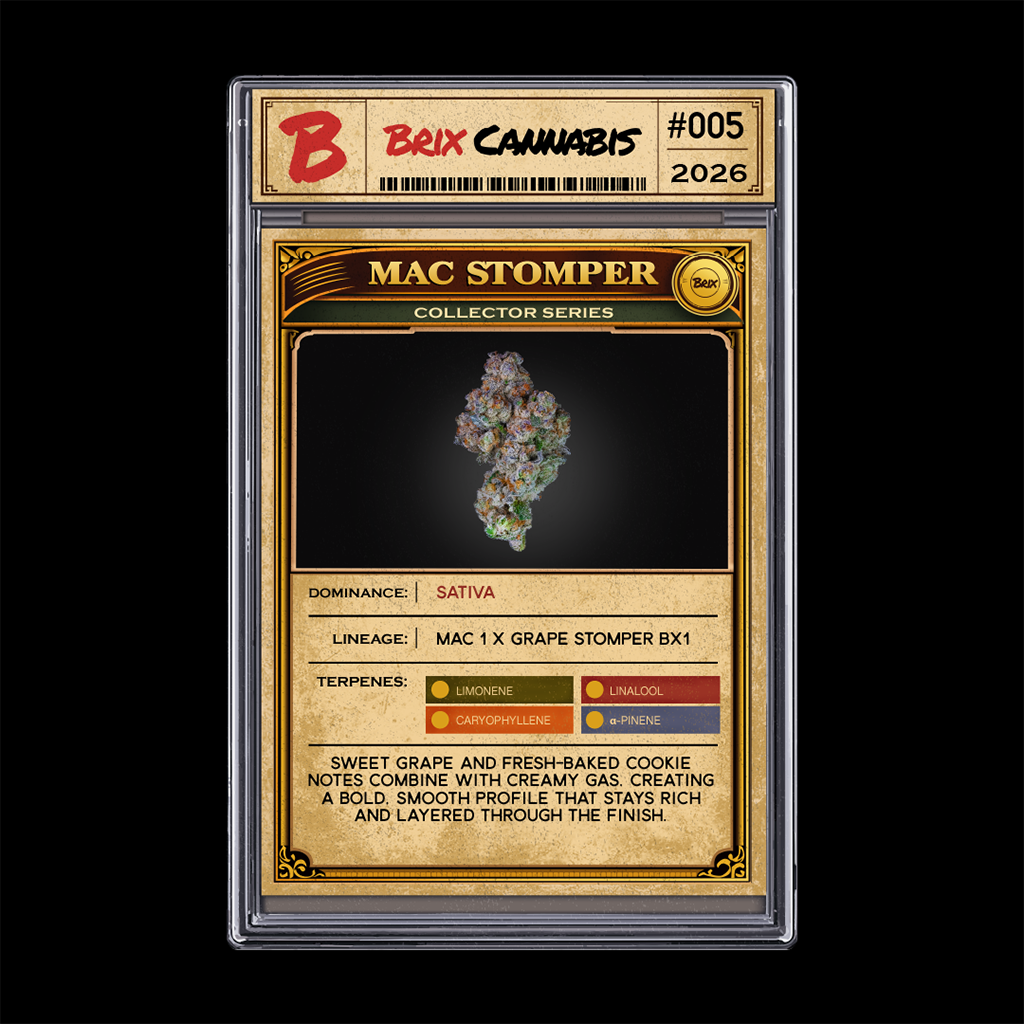 Brix Cannabis Whole Flower Mac Stomper (S) 00316