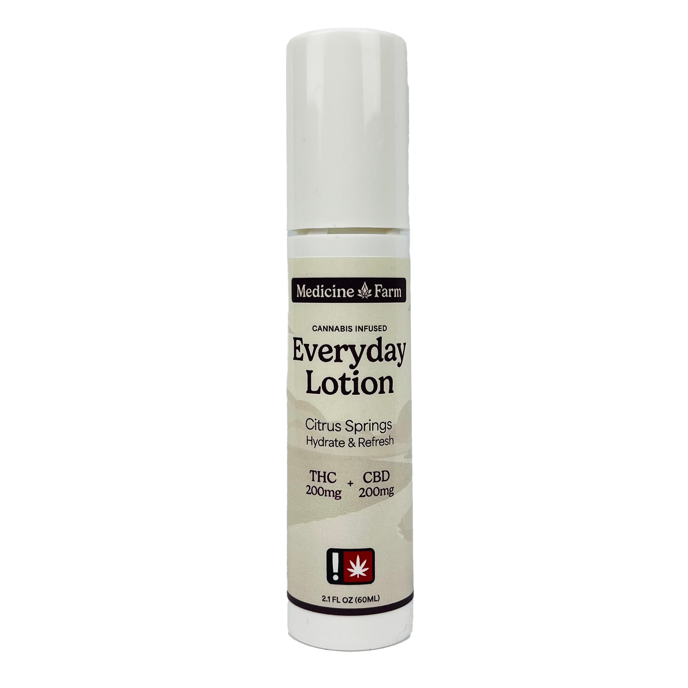 Everyday Lotion - Citrus Springs [60ml] (200mg THC: 200mg CBD)