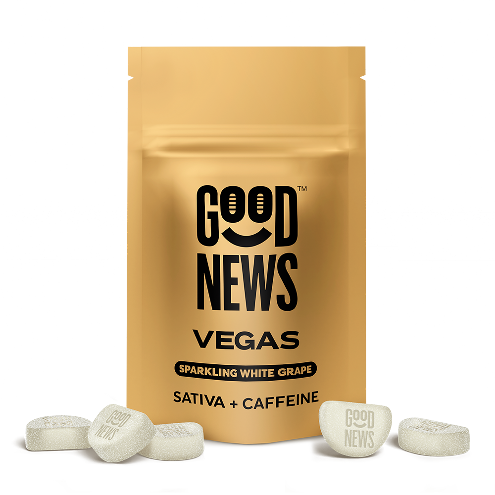 Good News Vegas Sparkling White Grape Gummies 100mg (10ct)