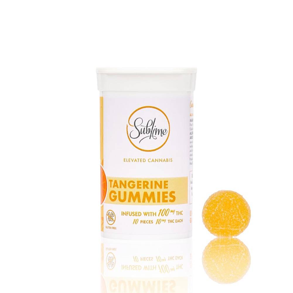 Tangerine Gummies (100mg) Sublime Brands Gummies Jane