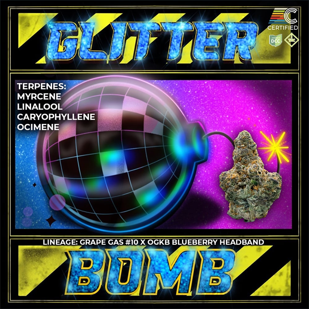 CERTIFIED CULTIVATORS - GLITTER BOMB  INDICA - 1/8oz in Massillon