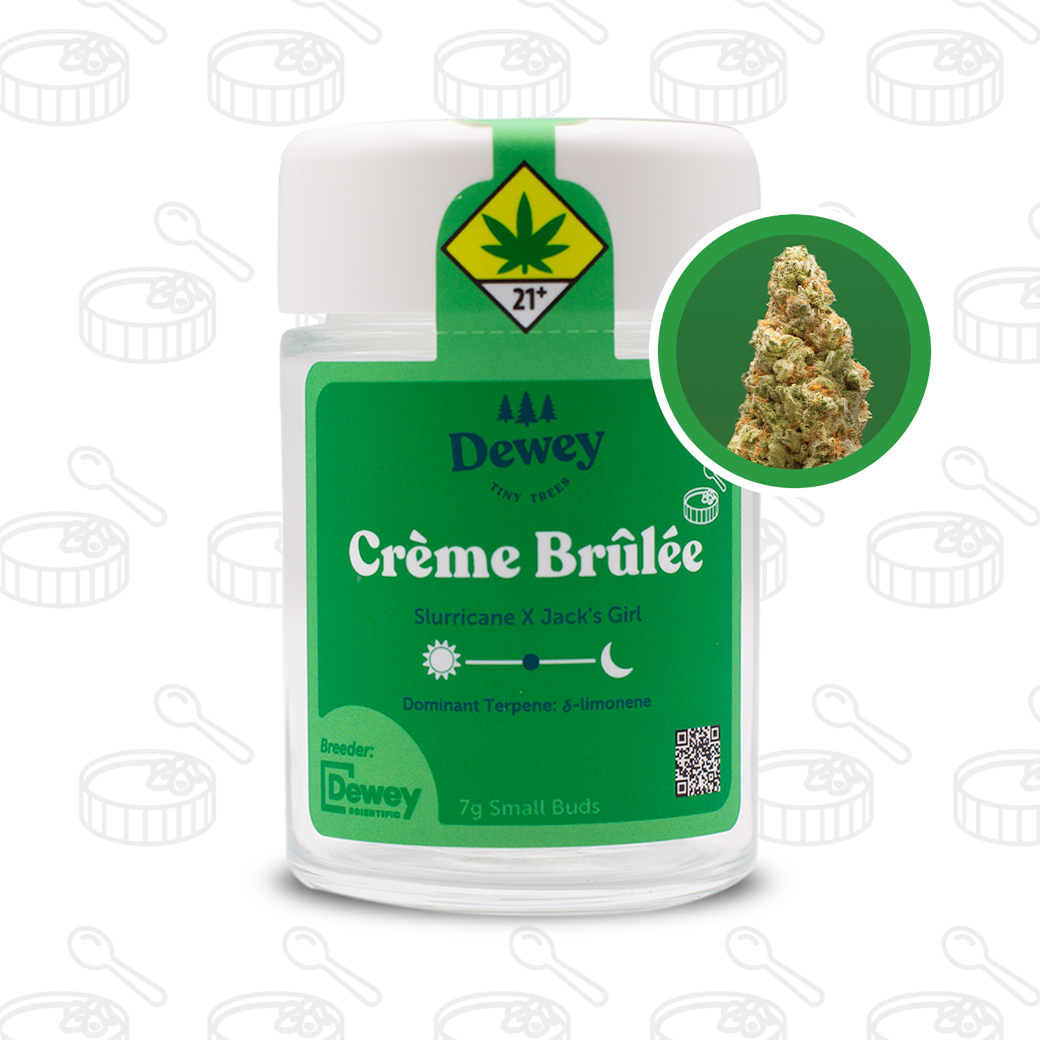 Crème Brûlée Tiny Trees Dewey Cannabis Co. Smalls Jane