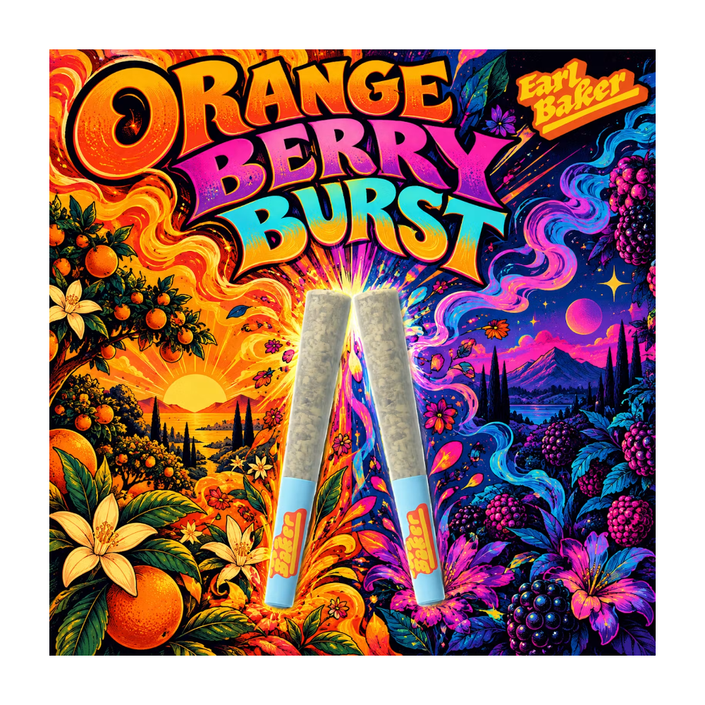 Earl Baker - Orange Berry Burst (S) 0.5g Pre-Roll 2pk (1g) C0151000037