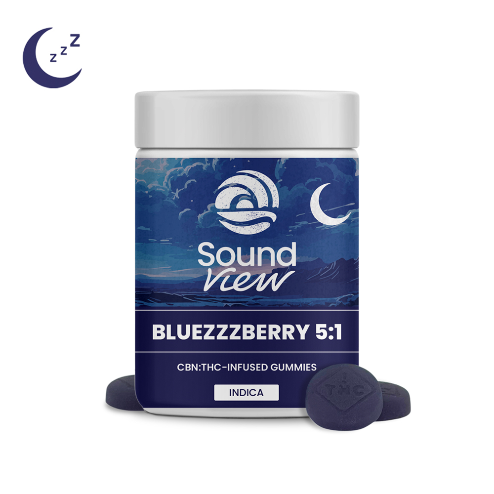 SoundView BlueZZZberry 5:1 CBN Gummies T94mg C405mg I 00207