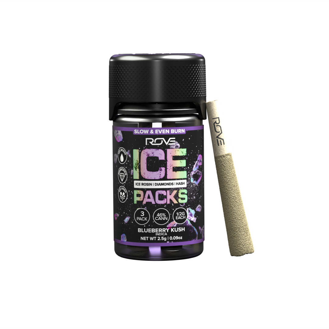 Blueberry Kush- Infused Ice Packs (Rosin, Hash, and Diamonds) [.5g]