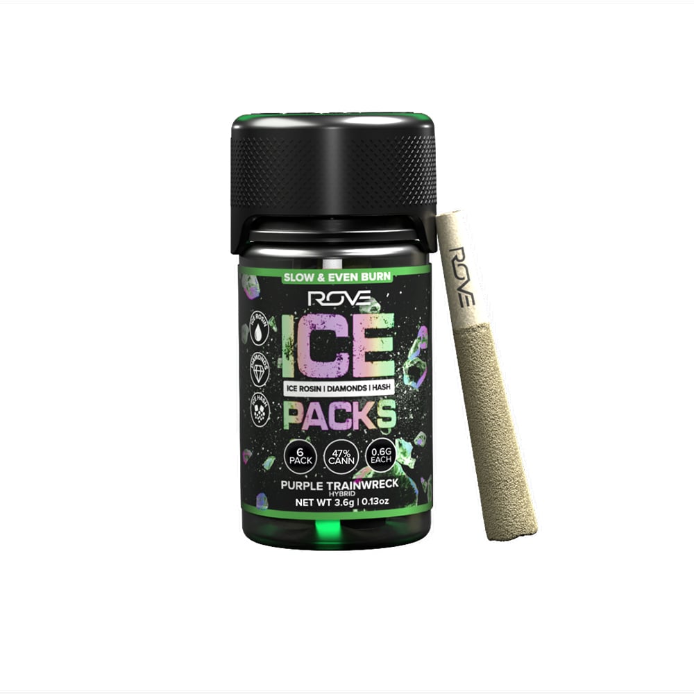 Purple Trainwreck - Infused Ice Packs (Rosin, Hash, and Diamonds) [6x 0.6g]