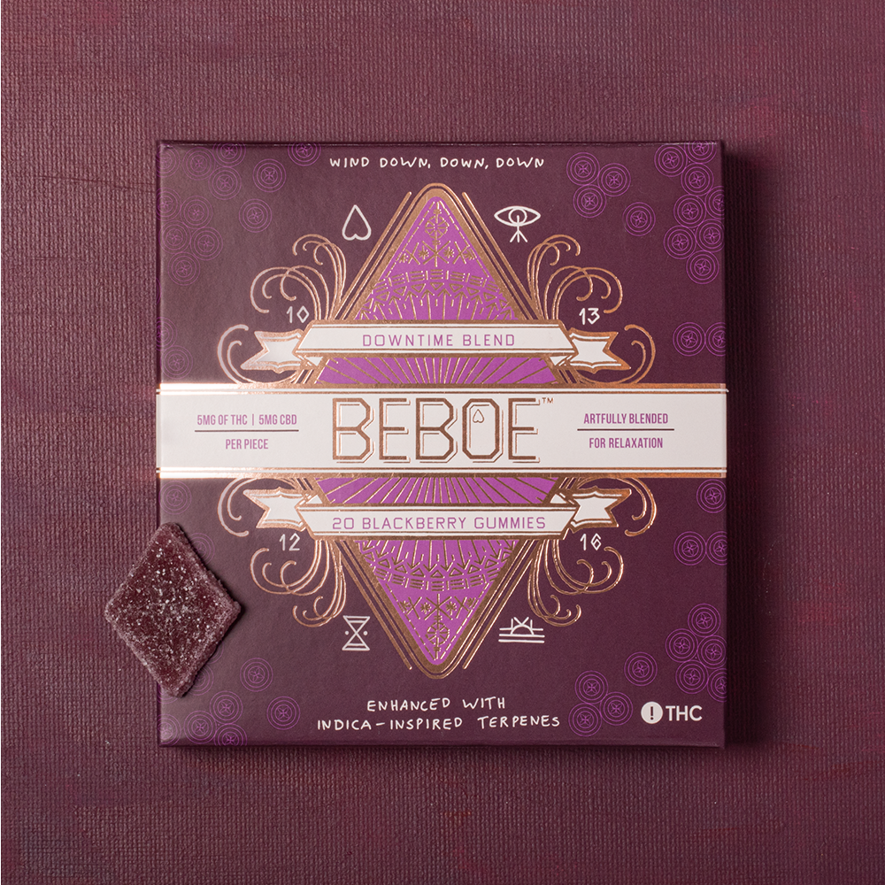 1:1 Downtime Blackberry [20pk] (100mg CBD/100mg THC)