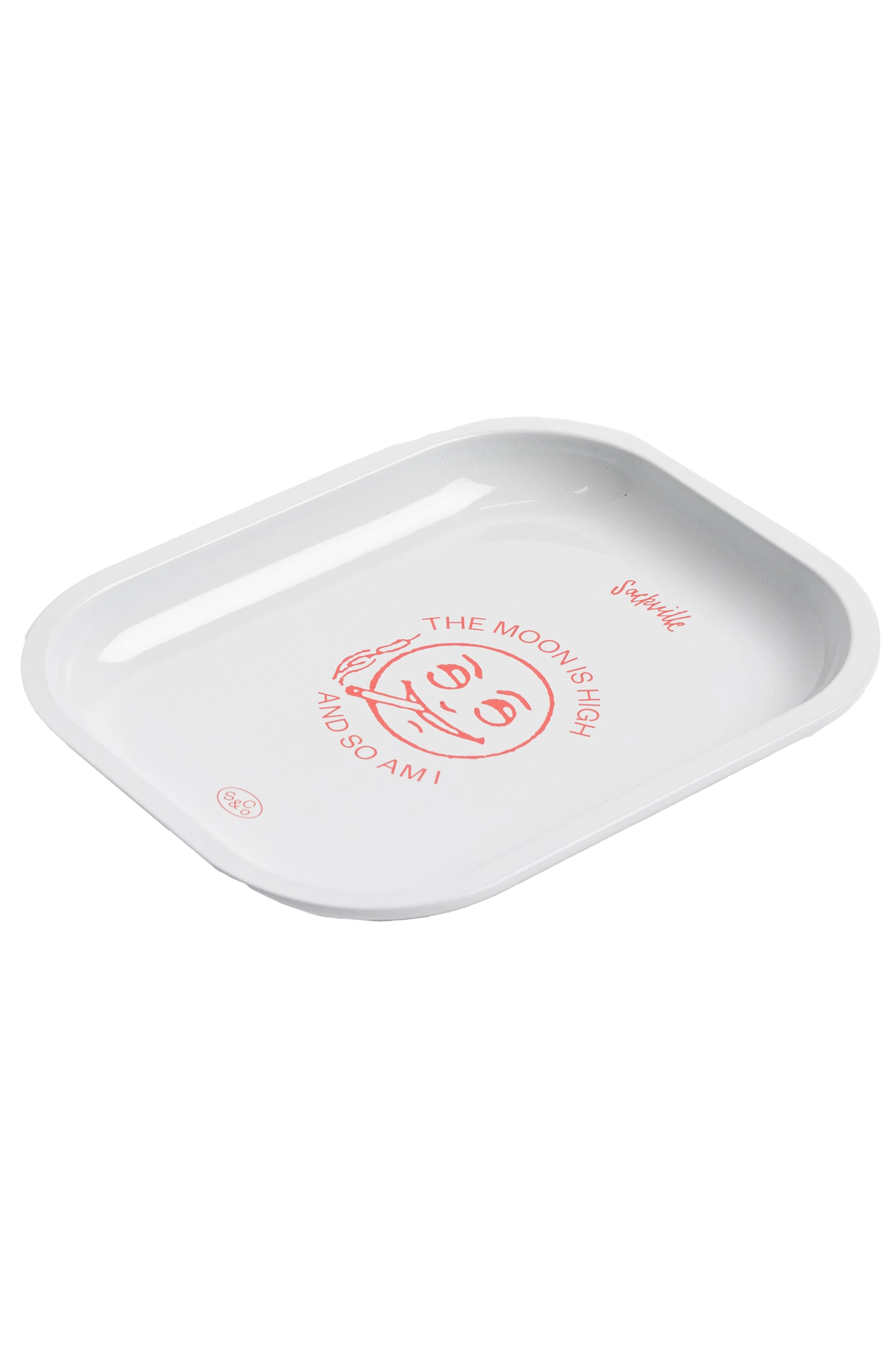 Rolling Tray - White Red