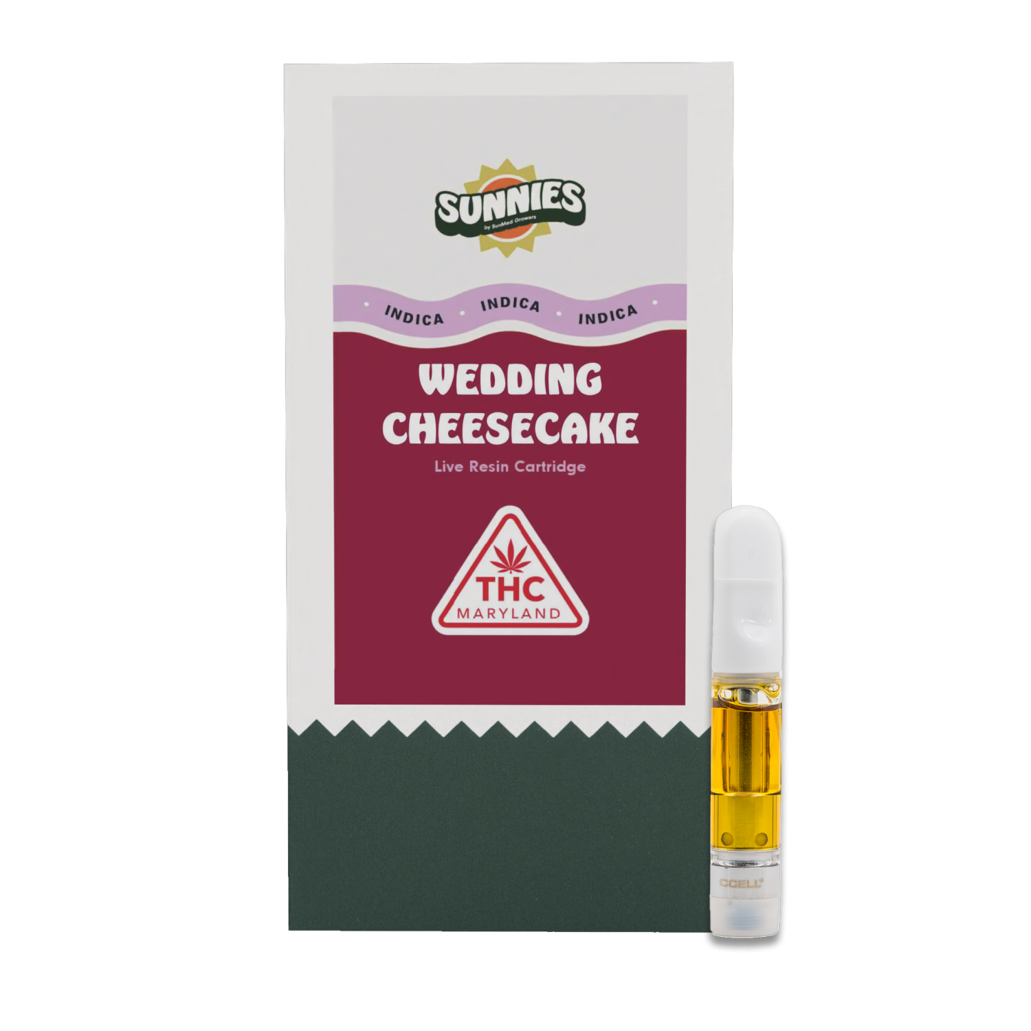 SUNMED  WEDDING CHEESECAKE  LIVE RESIN CART  HYBRID